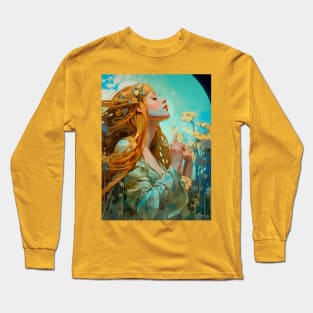 Dreaming Fairy Lady Long Sleeve T-Shirt